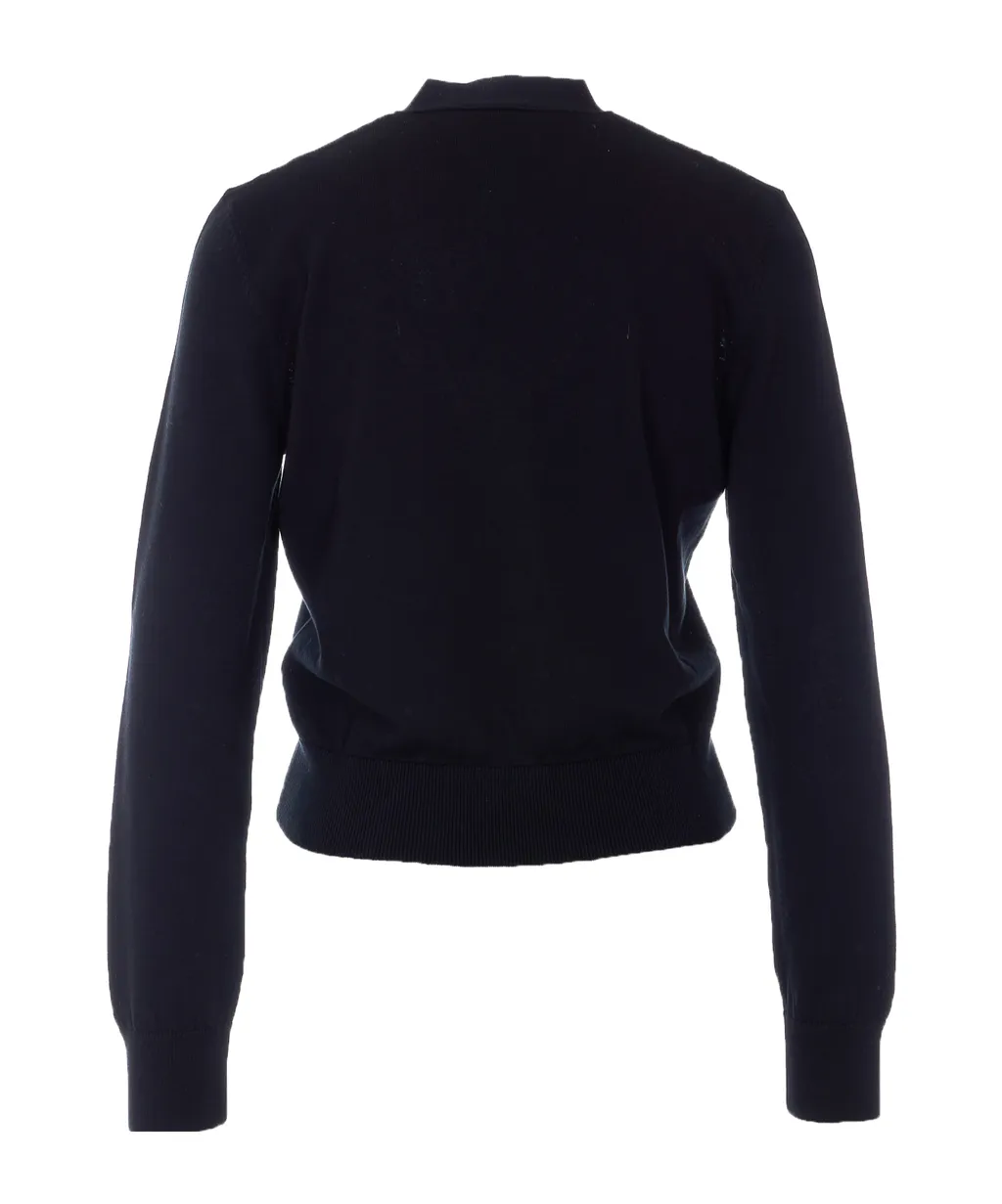 A.P.C. Logo Intarsia Cardigan