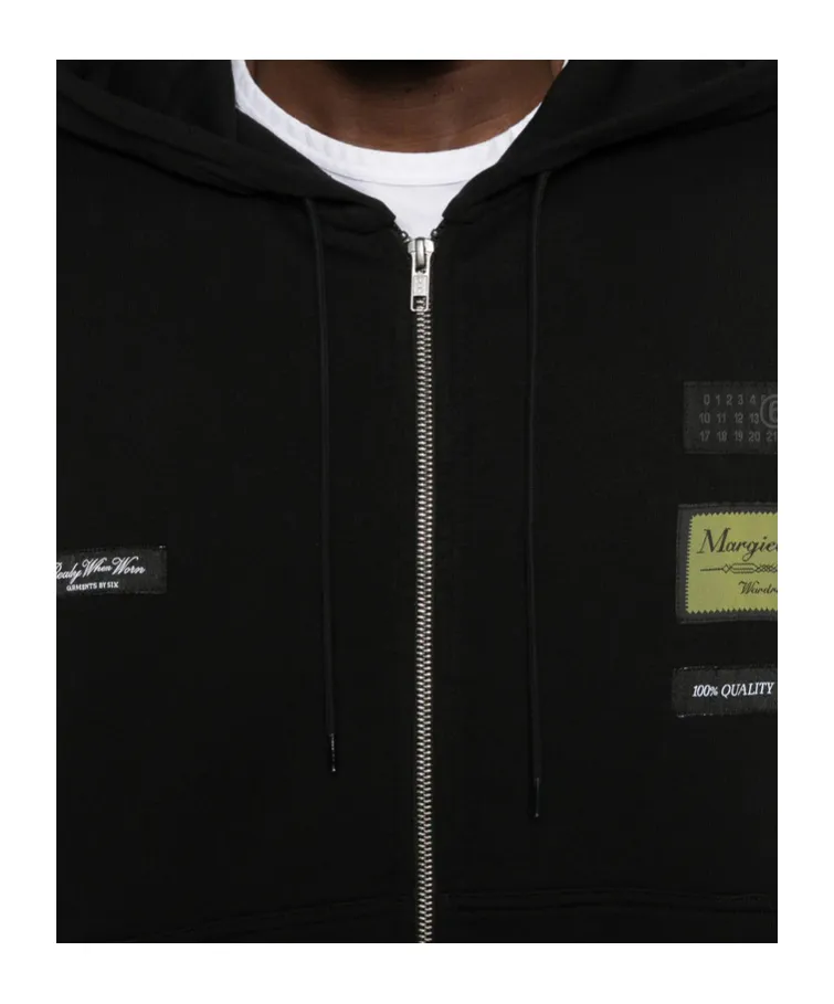 Mm6 Maison Margiela Logo Patch Hoodie