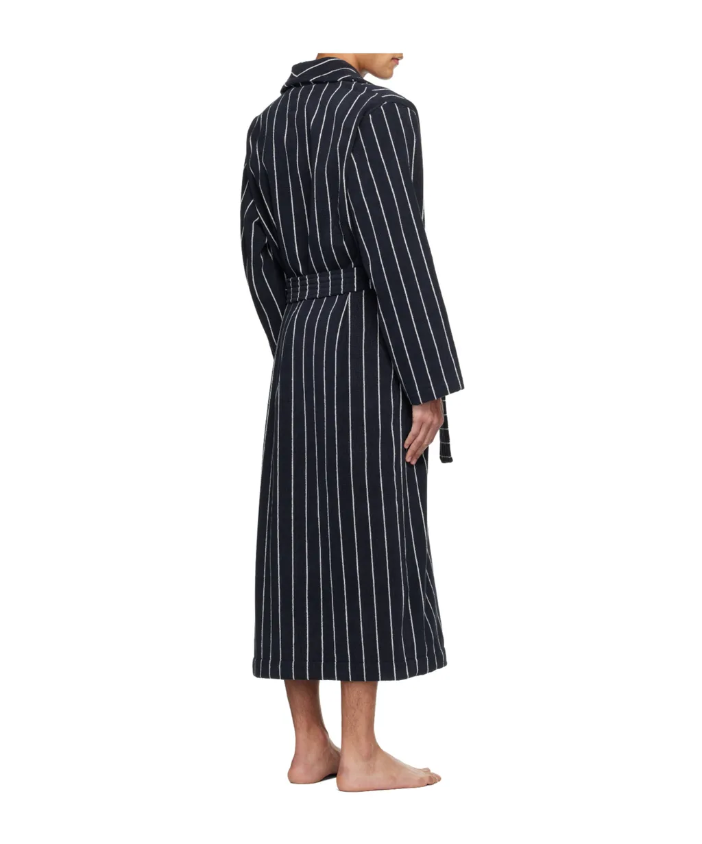 Striped Bathrobe With Ties