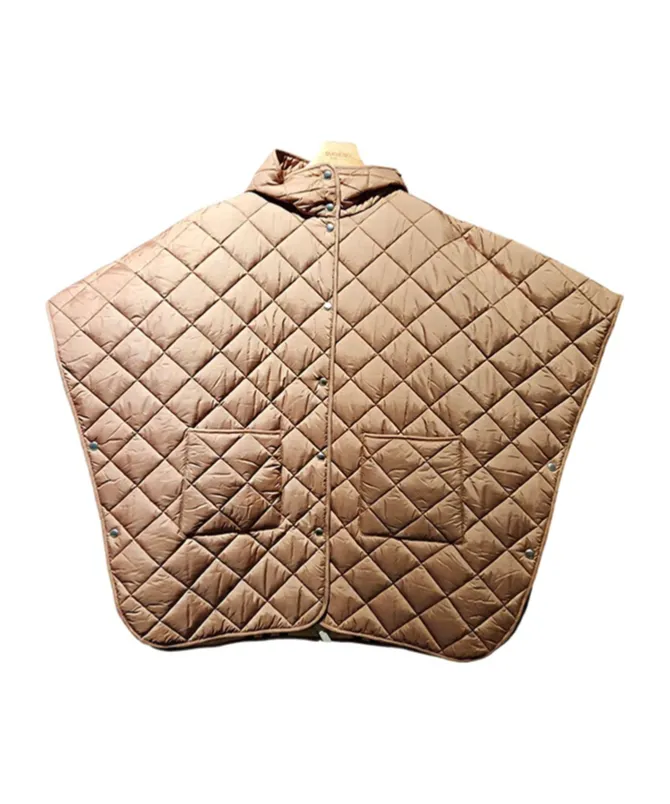 Quilted Hooded Cape