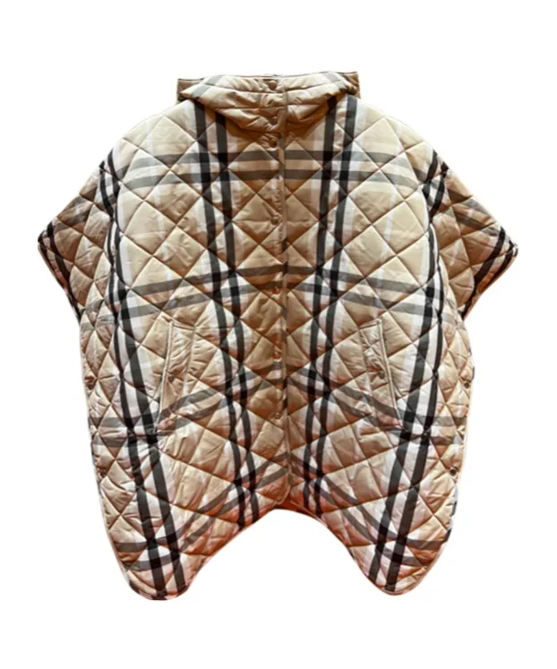 Quilted Hooded Cape