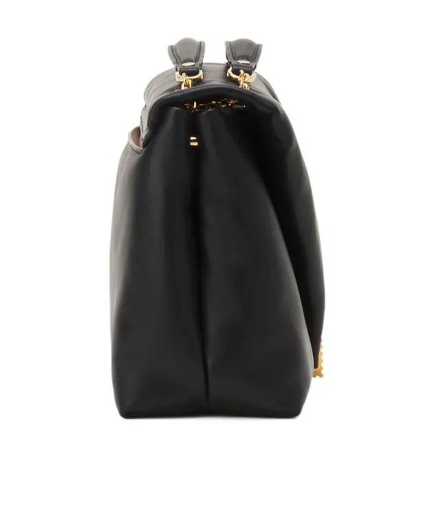 Flap-Front Shoulder Bag