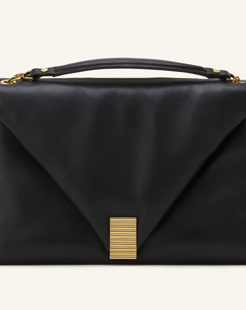 Flap-Front Shoulder Bag
