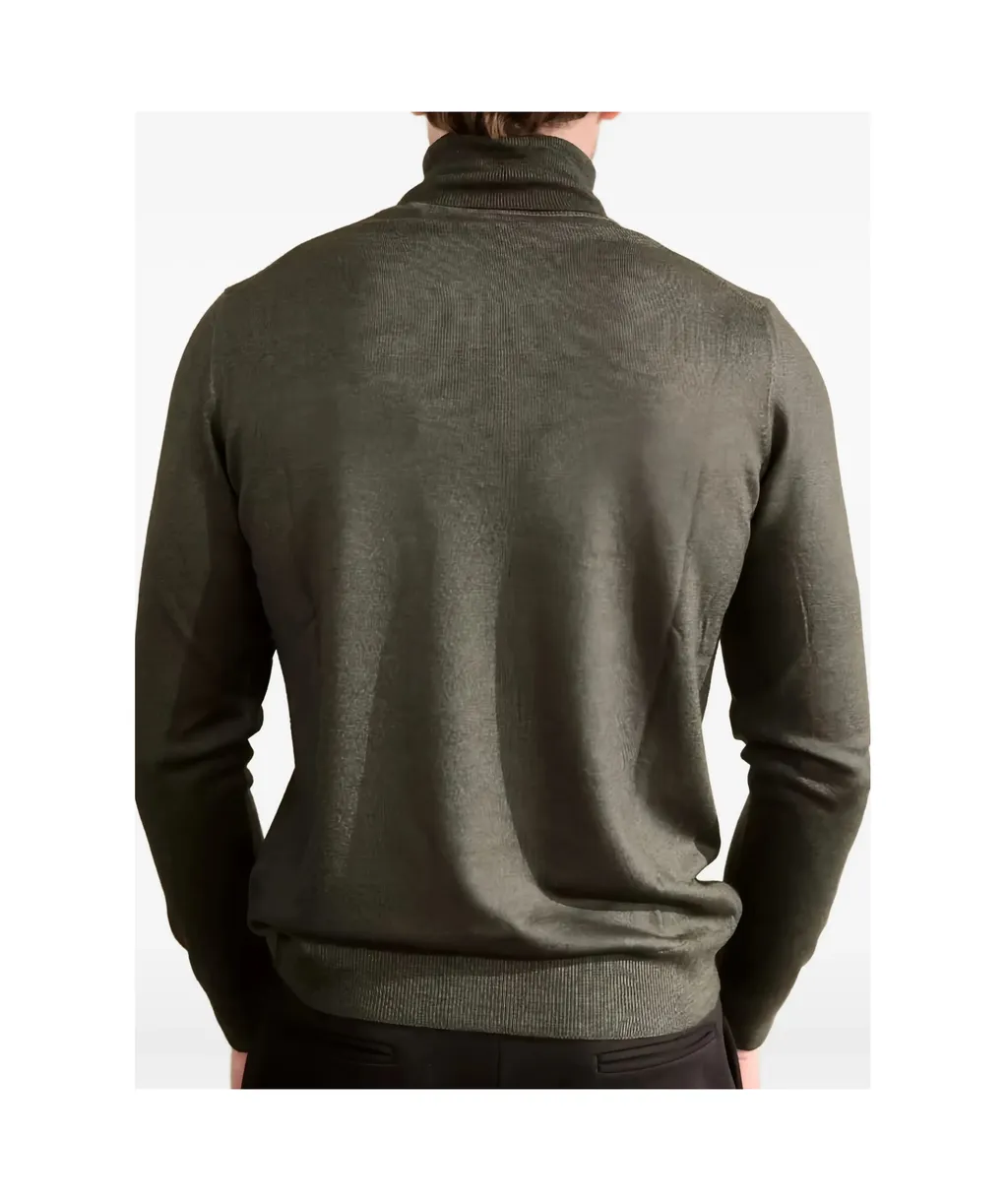 Roll-Neck Knitted Sweater
