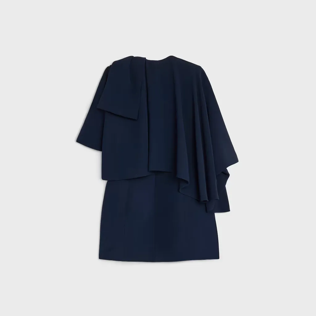 Cape Dress In Viscose Cady