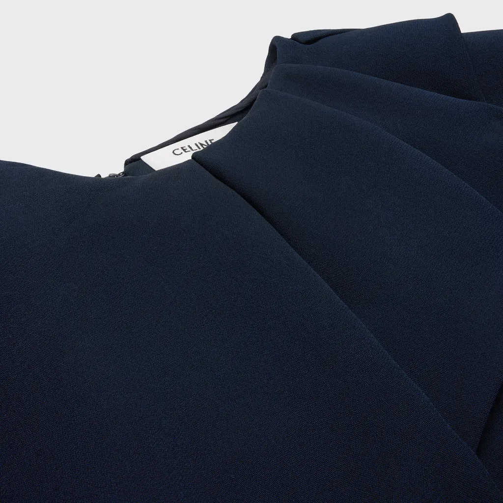 Cape Dress In Viscose Cady