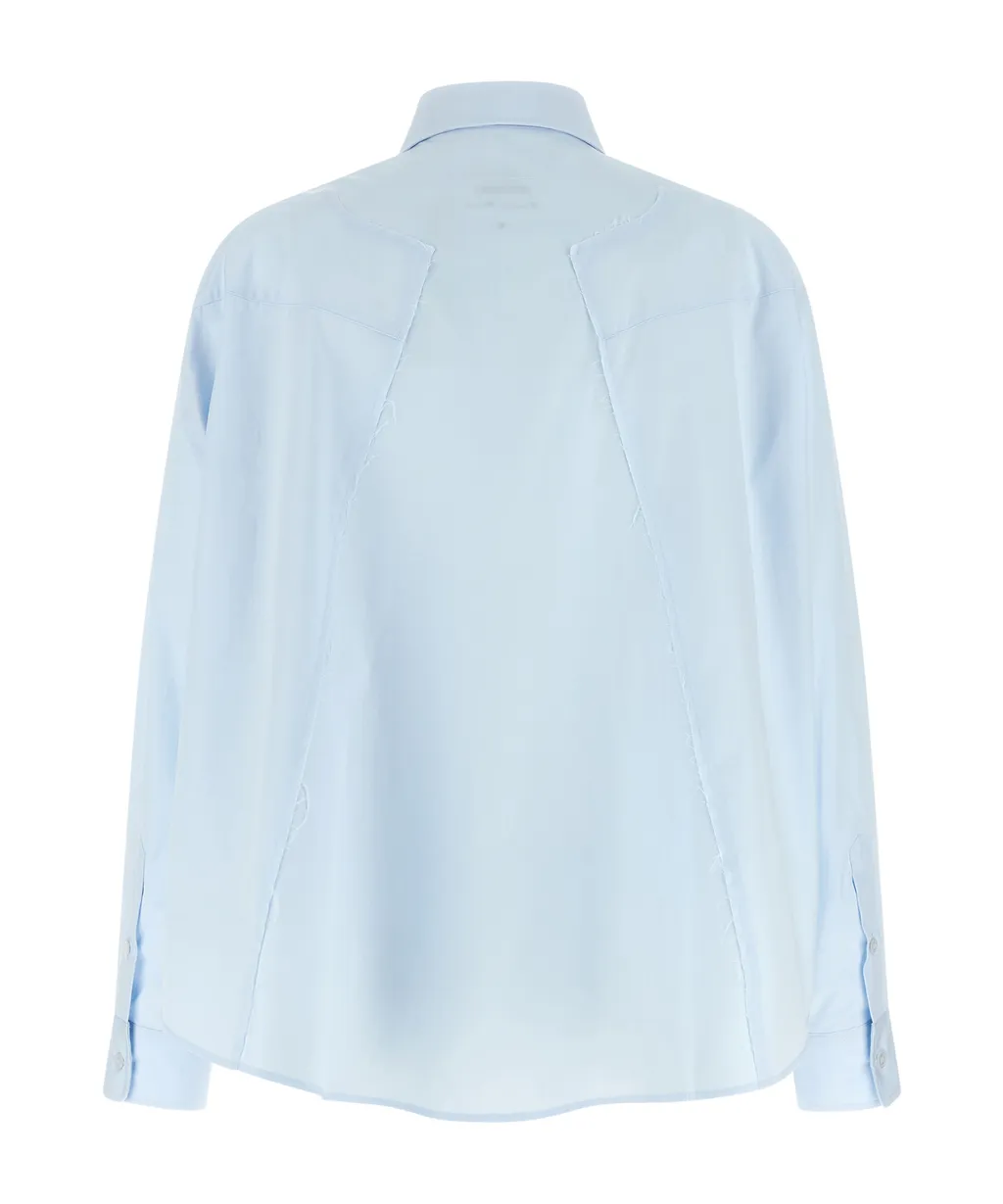 Mm6 Maison Margiela Long-Sleeved Cropped Shirt