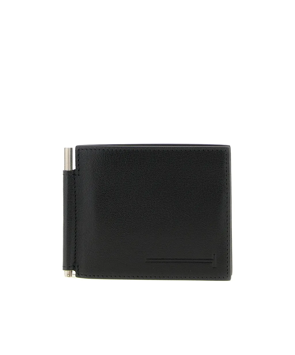 Tom Ford T-Line Logo Printed Bi-Fold Wallet