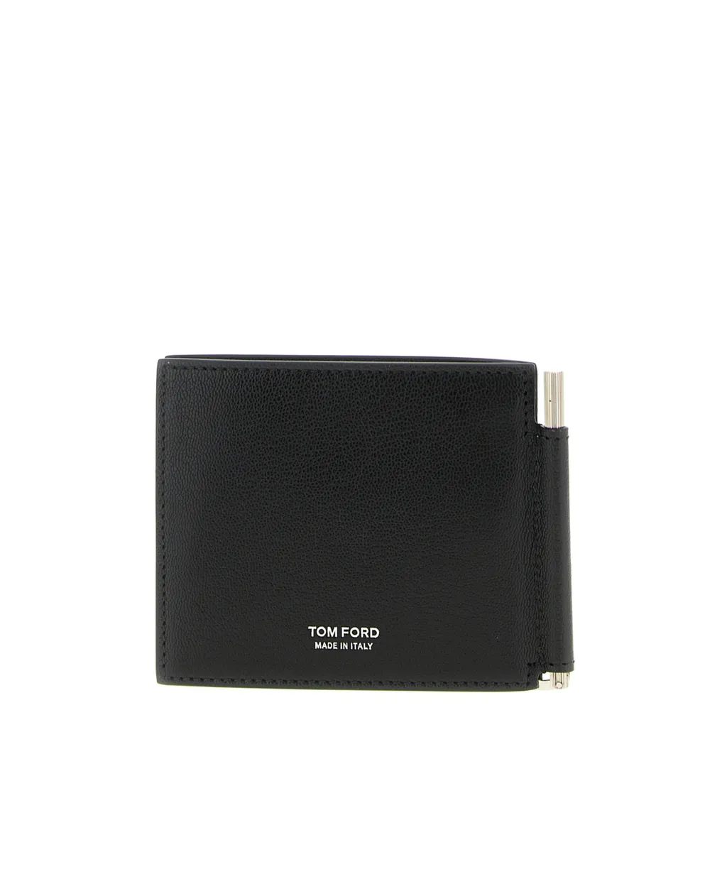 Tom Ford T-Line Logo Printed Bi-Fold Wallet
