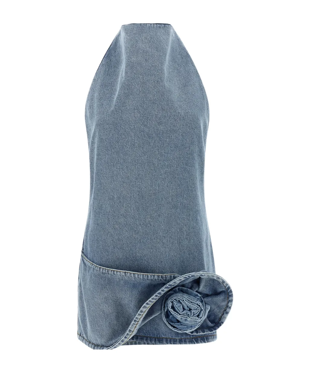 Magda Butrym Sleeveless Denim Dress