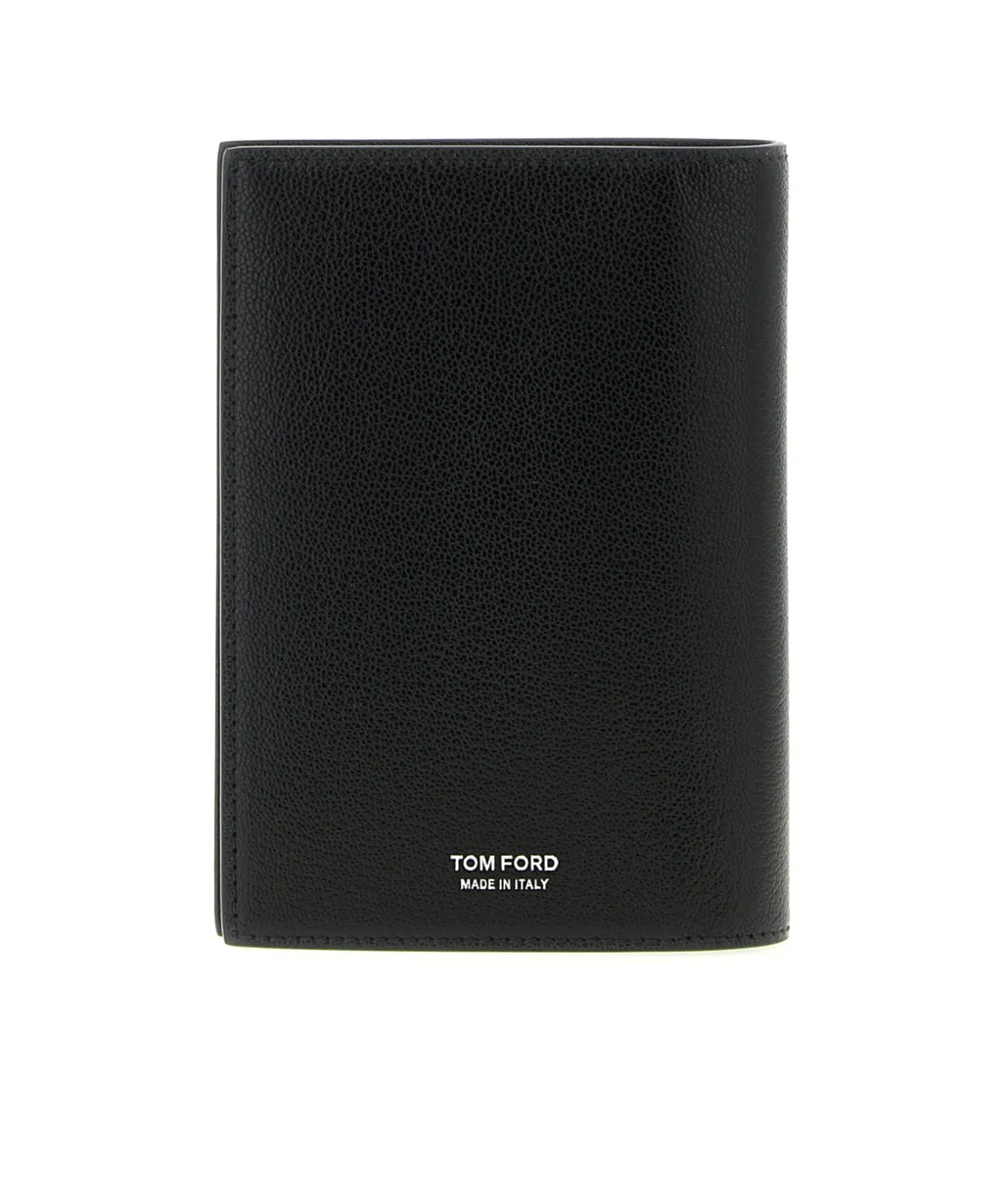 Tom Ford	Logo Printed Bi-Fold Passport Holder