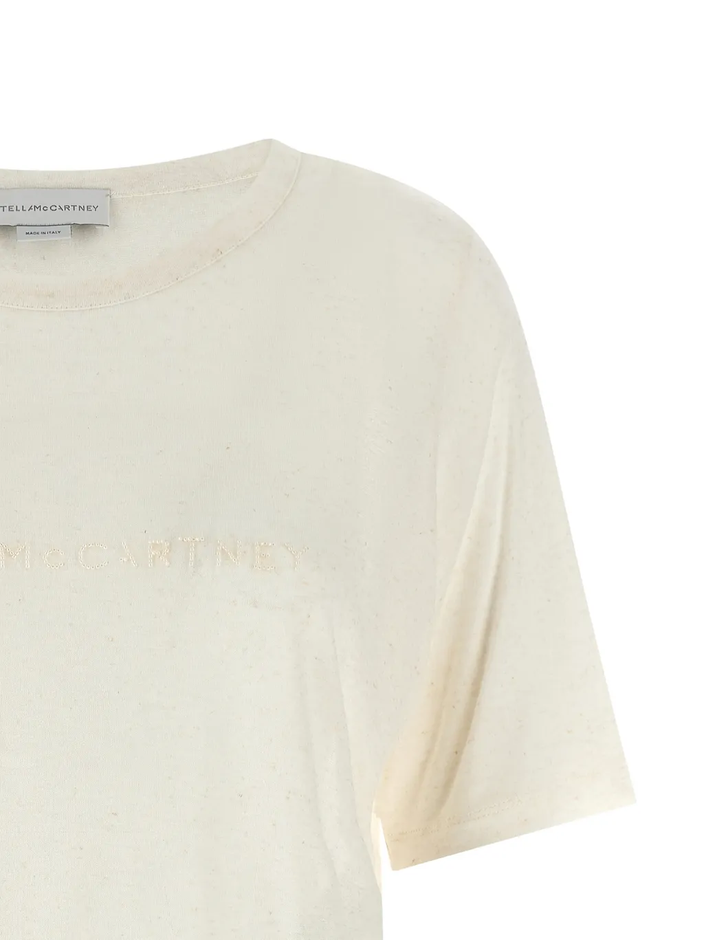 Stella Mccartney Logo Embellished Crewneck T-Shirt