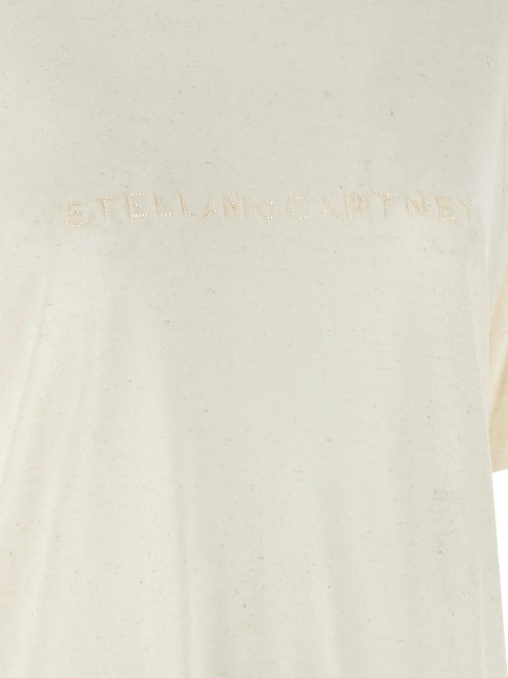 Stella Mccartney Logo Embellished Crewneck T-Shirt