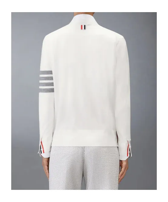 Four-Bar Merino-Wool Cardigan
