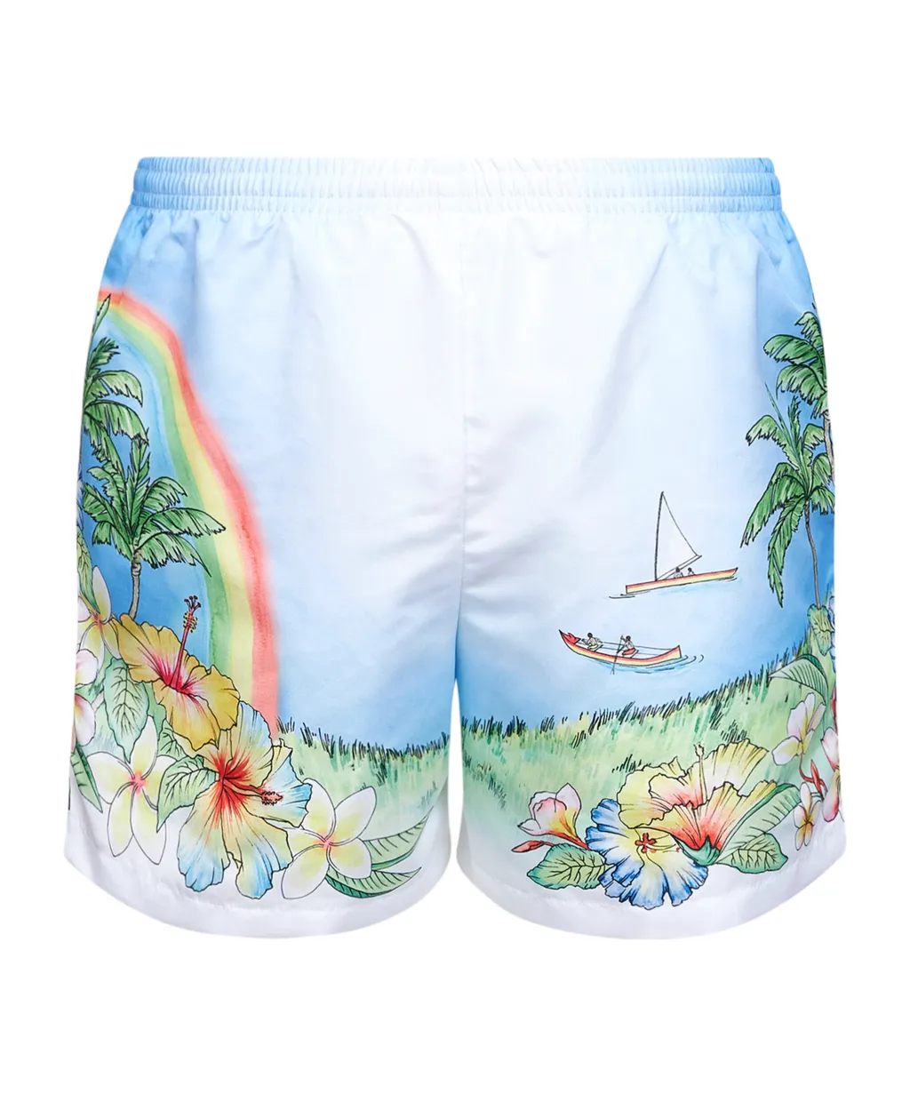 Casablanca Aloha Printed Swim Shorts