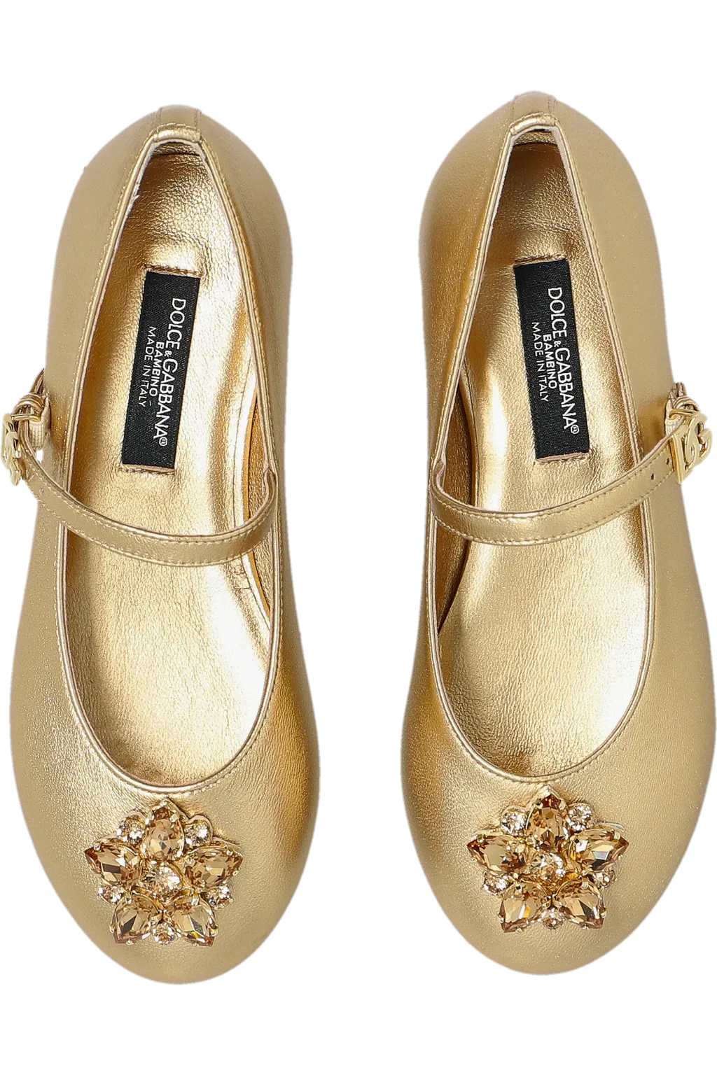 Dolce & Gabbana Kids Embellished Ballet Flats