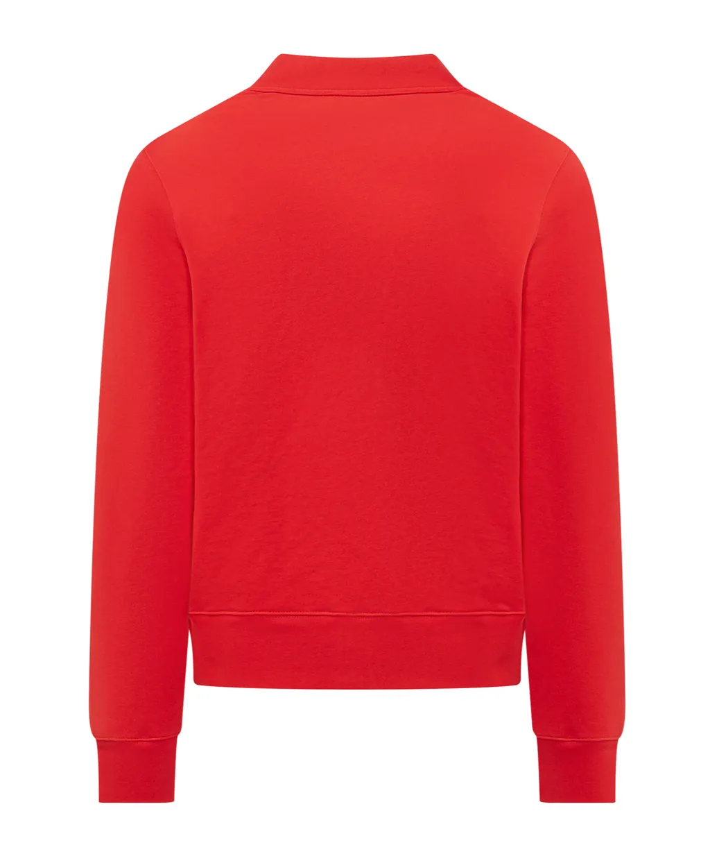 Givenchy V-Neck Button-Up Sweatshirt