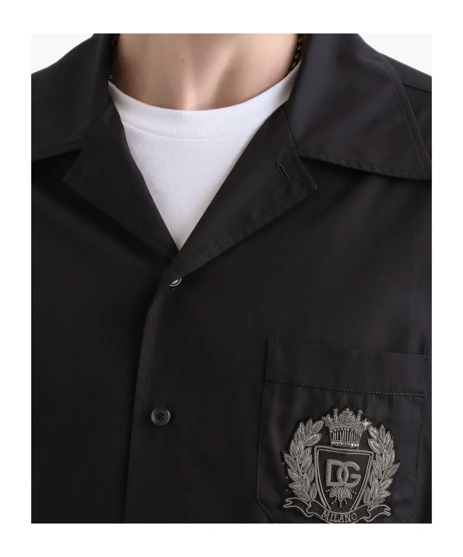 Dolce & Gabbana Logo Patch Short-Sleeved Shirt