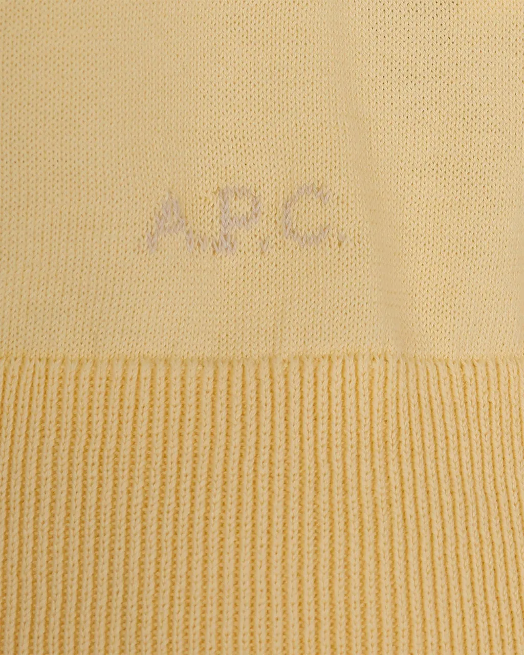 A.P.C. Short Sleeve Knitted Polo Shirt