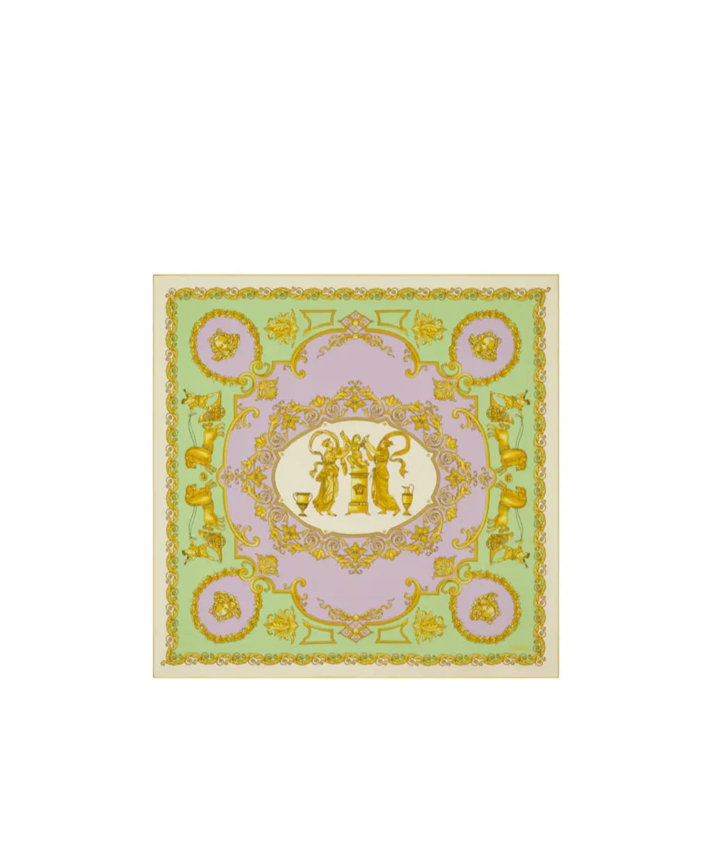 Medusa-Motif Silk Scarf