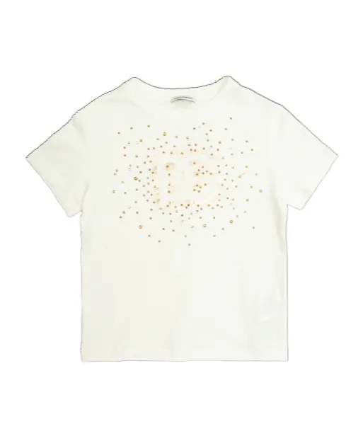 Dolce & Gabbana Kids Logo Embellished Crewneck T-Shirt