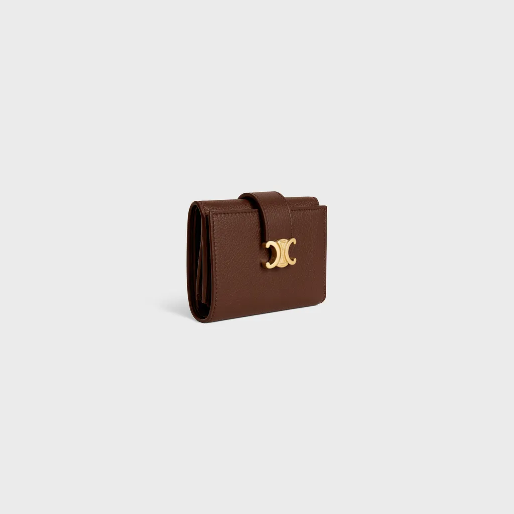 Fine Strap Wallet Nino In Supple Grained Calfskin