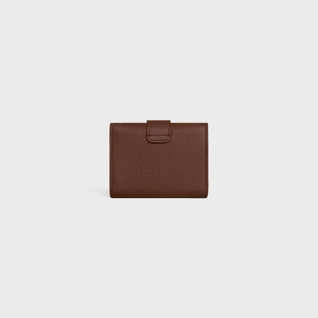 Fine Strap Wallet Nino In Supple Grained Calfskin