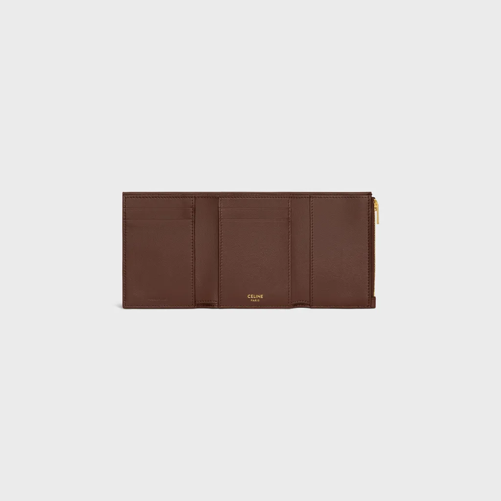 Fine Strap Wallet Nino In Supple Grained Calfskin