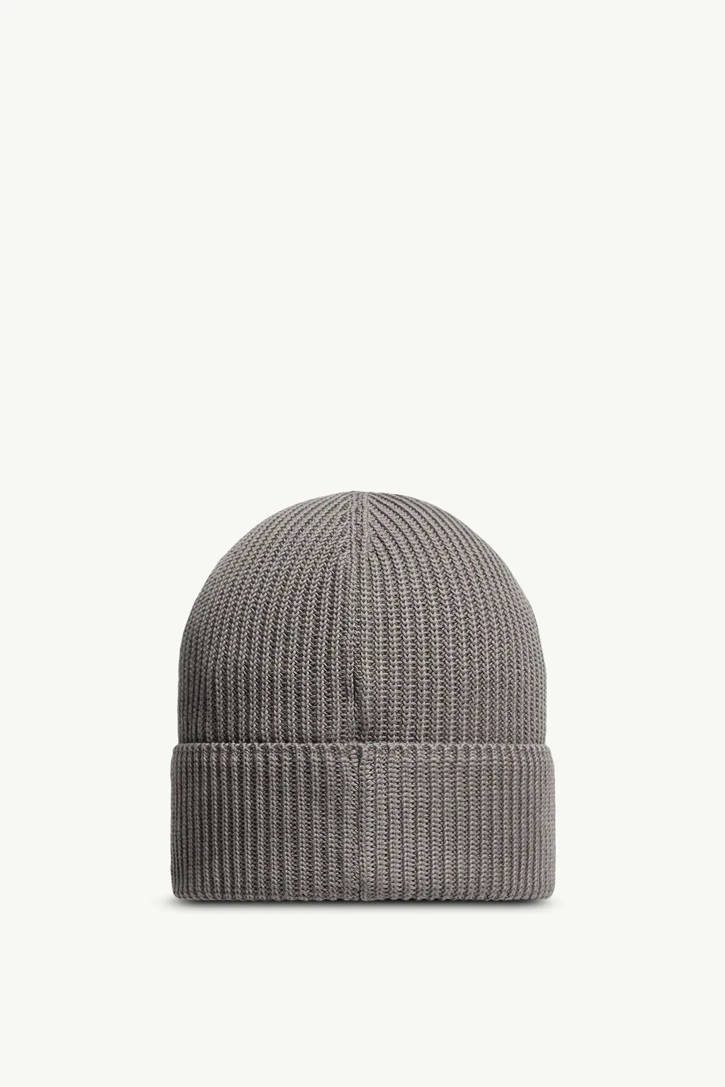 Moncler Logo Patch Ribbed Beanie