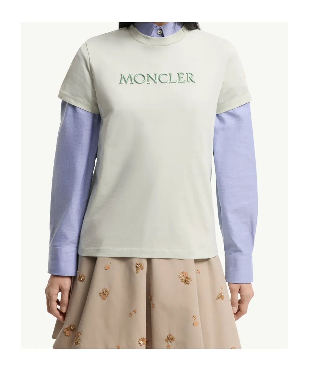 Moncler Embroidered Tonal Logo T-Shirt