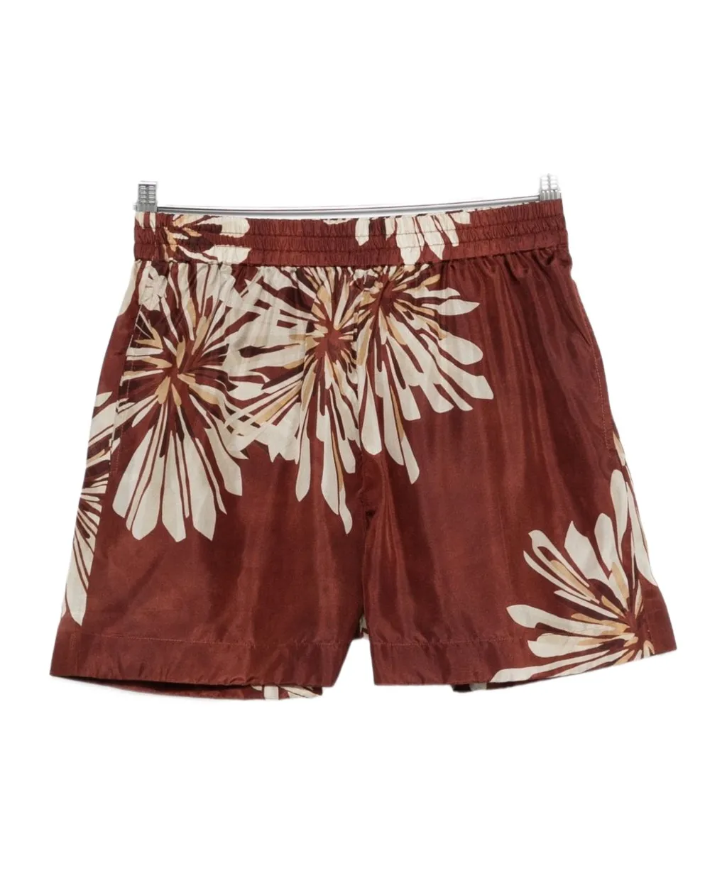 Brunello Cucinelli Floral Print Elasticated Waistband Shorts