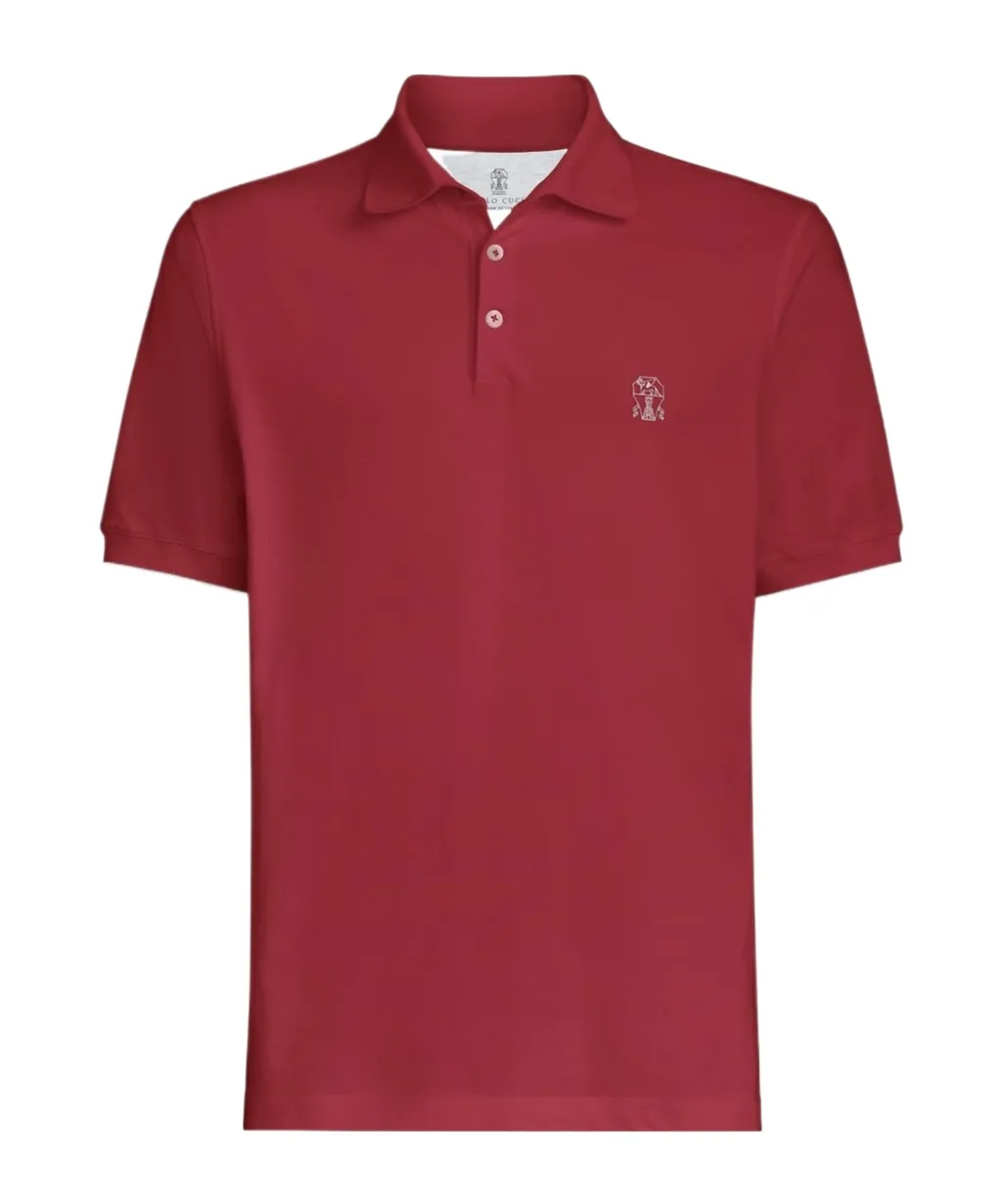 Brunello Cucinelli Logo Short-Sleeve Polo Shirt