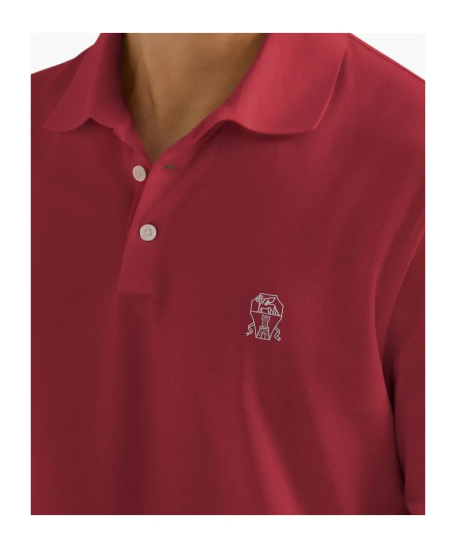 Brunello Cucinelli Logo Short-Sleeve Polo Shirt