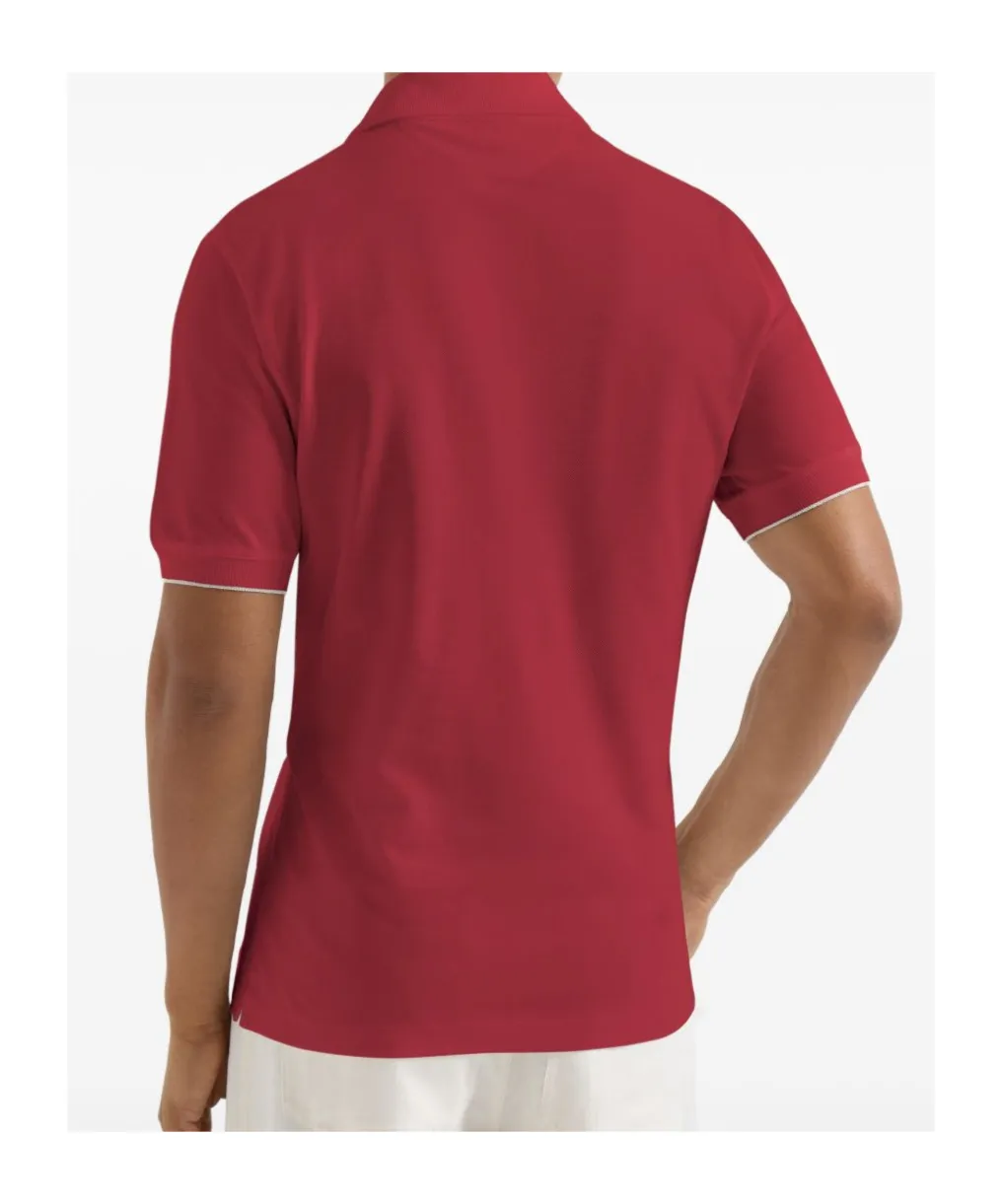 Brunello Cucinelli Logo Short-Sleeve Polo Shirt