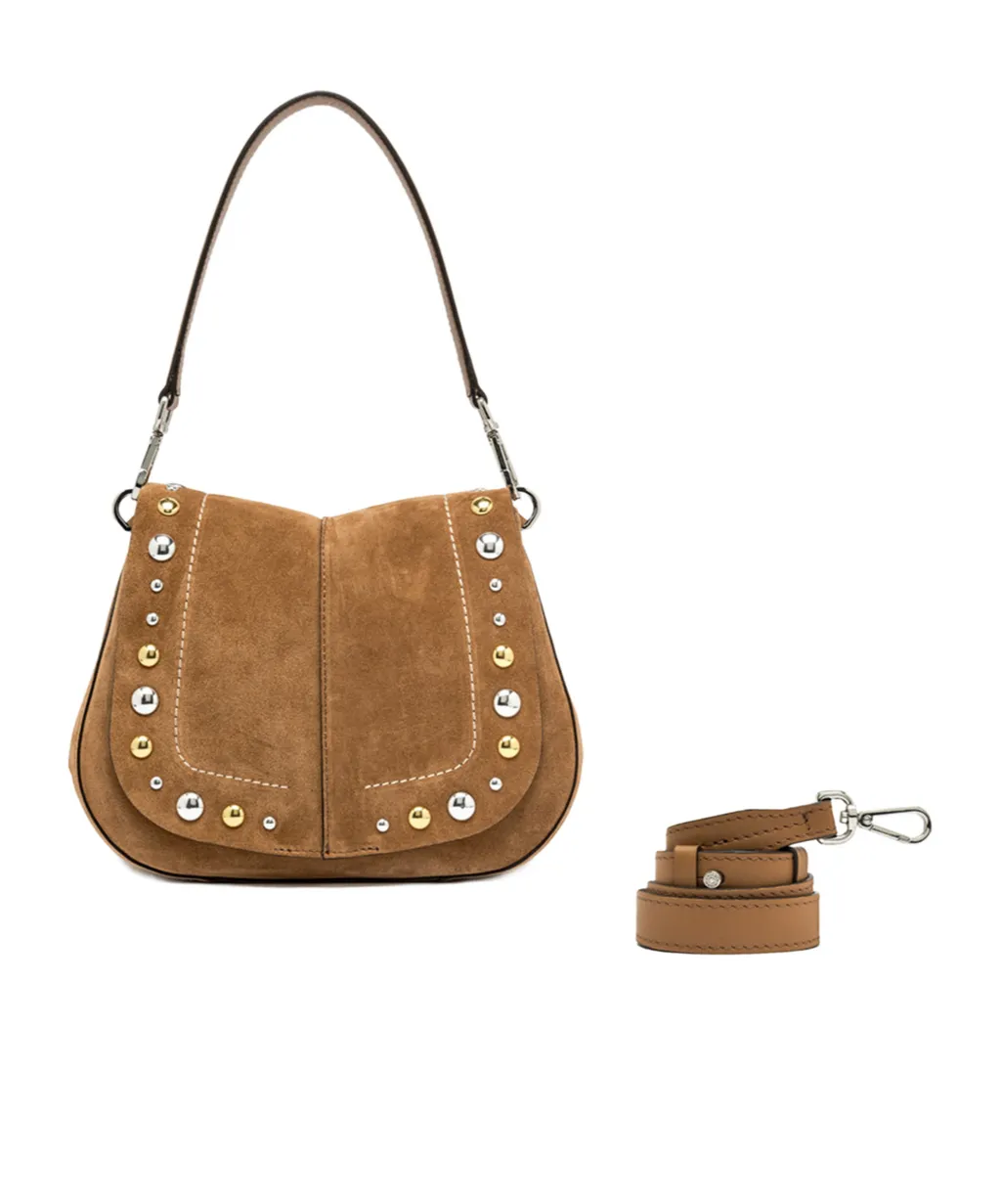 Round Riveted Handbag