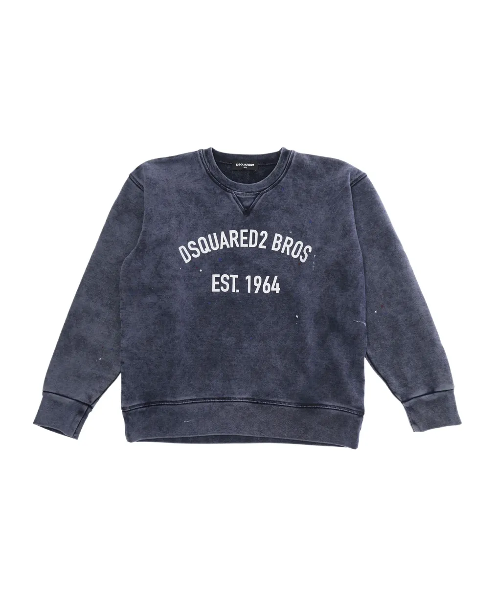Dsquared2 Kids Logo Printed Paint Splatter Sweatshirt
