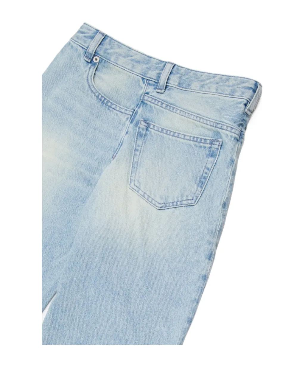 Logo Patch Wide-Leg Jeans