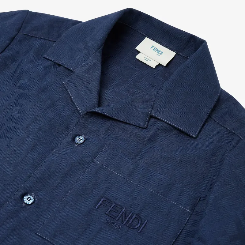 Fendi Kids Jacquard Button-Up Shirt