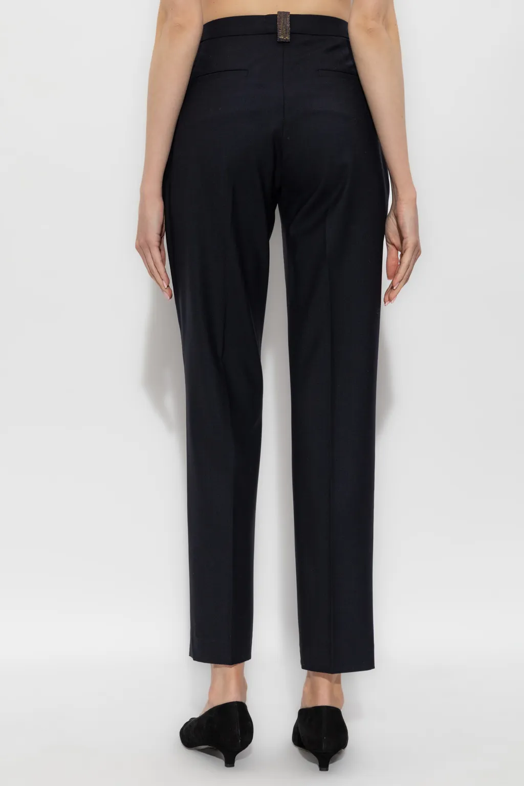 Fabiana Filippi Pleated Slim-Fit Pants