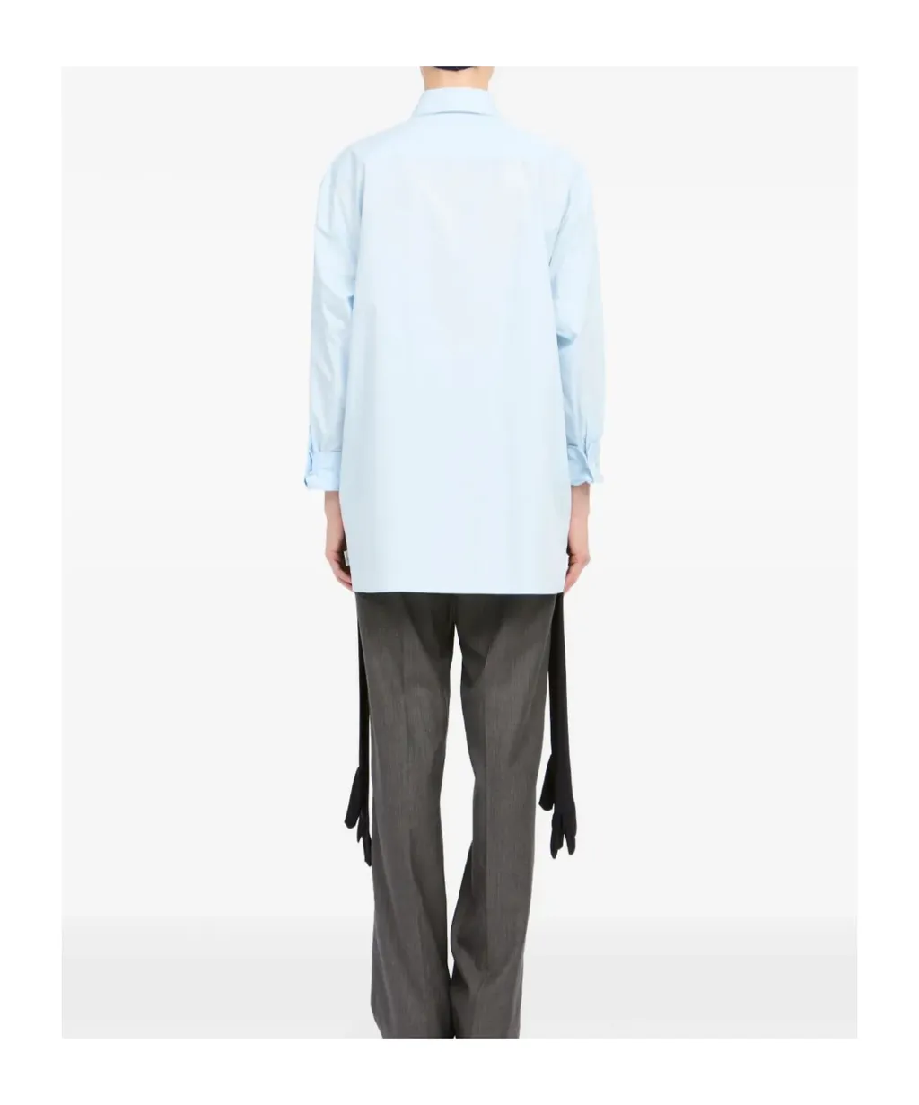 Mm6 Maison Margiela Tie Detailed Shirt