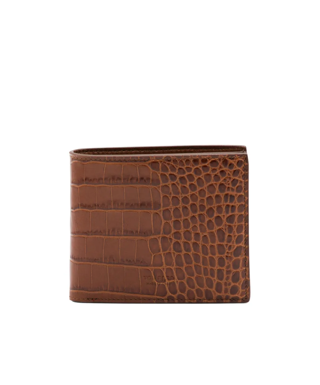 Crocodile-Patterned Wallet