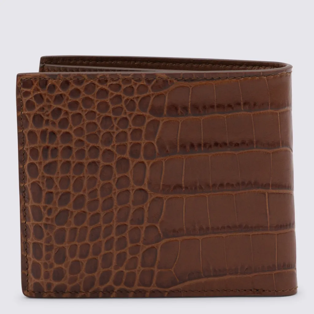 Crocodile-Patterned Wallet