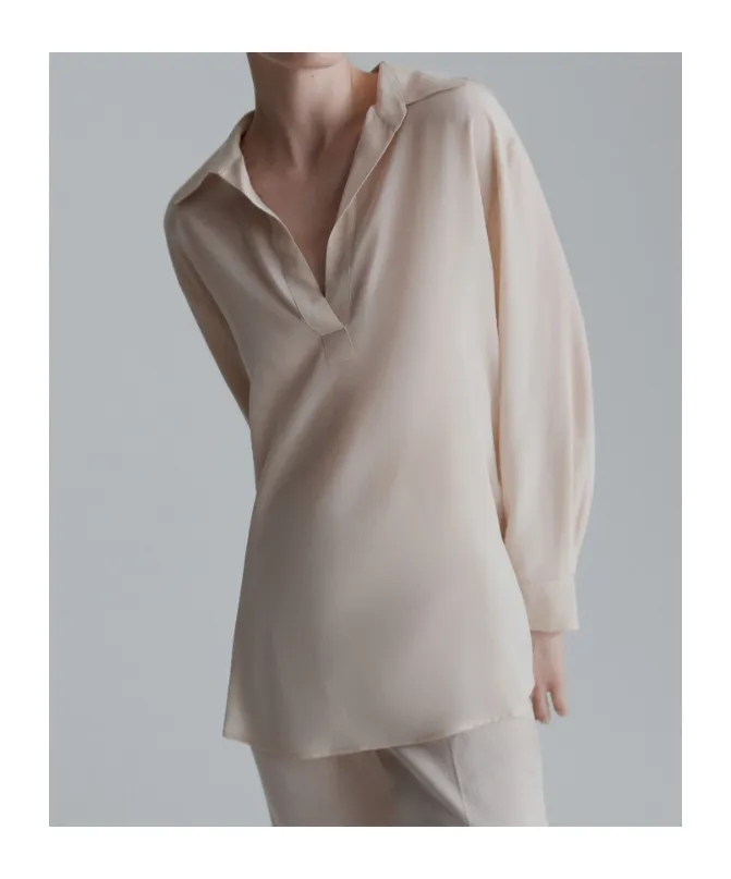 Silk Crepe De Chine Shirt