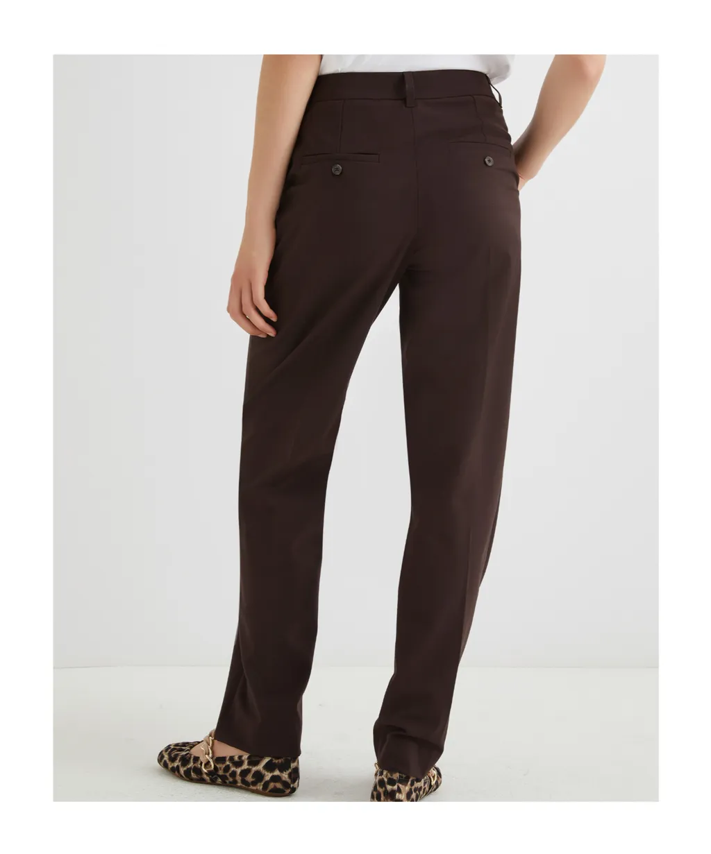 Slim-Fit Trousers - Brown