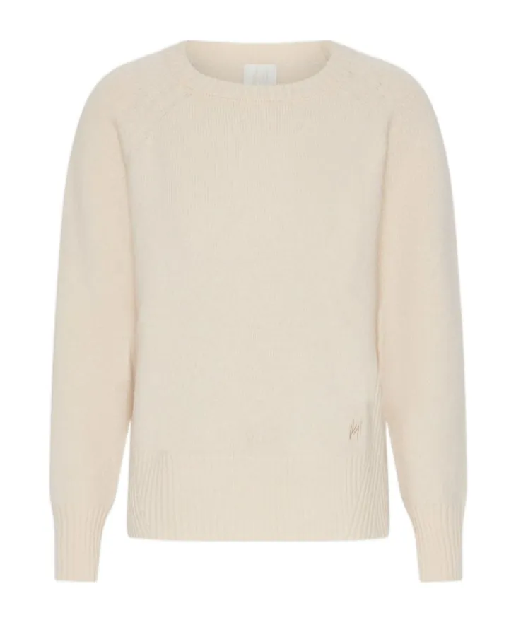 Boxy-Fit Pure Wool Sweater - Cream