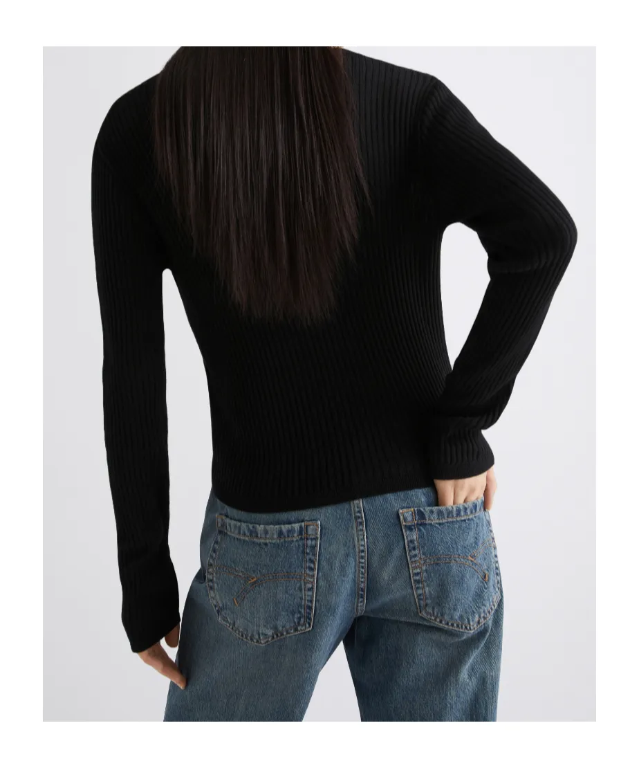 Rib-Knit Ultra-Light Sweater