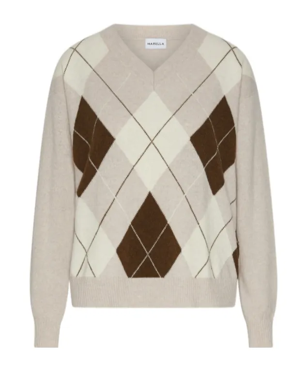 Cashmere-Blend Inlay Sweater