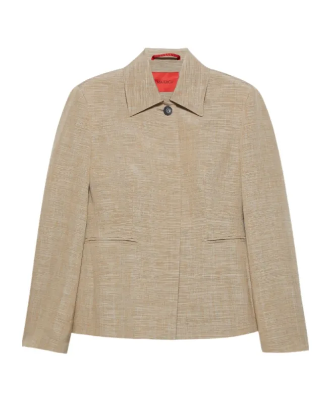 Slim-Fit Slubby Grisaille Jacket