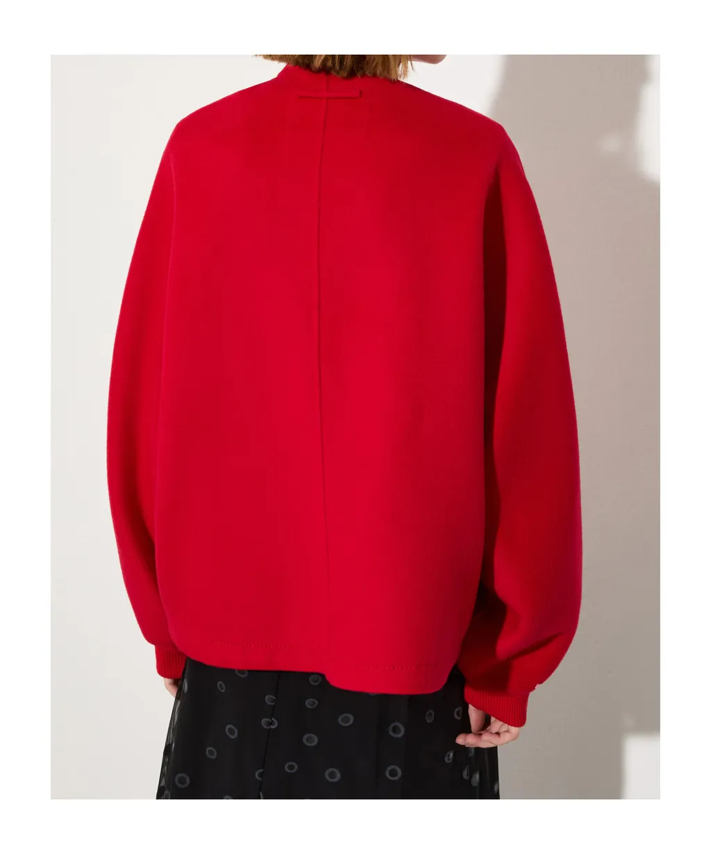 Double-Woven Wool Bomber Jacket