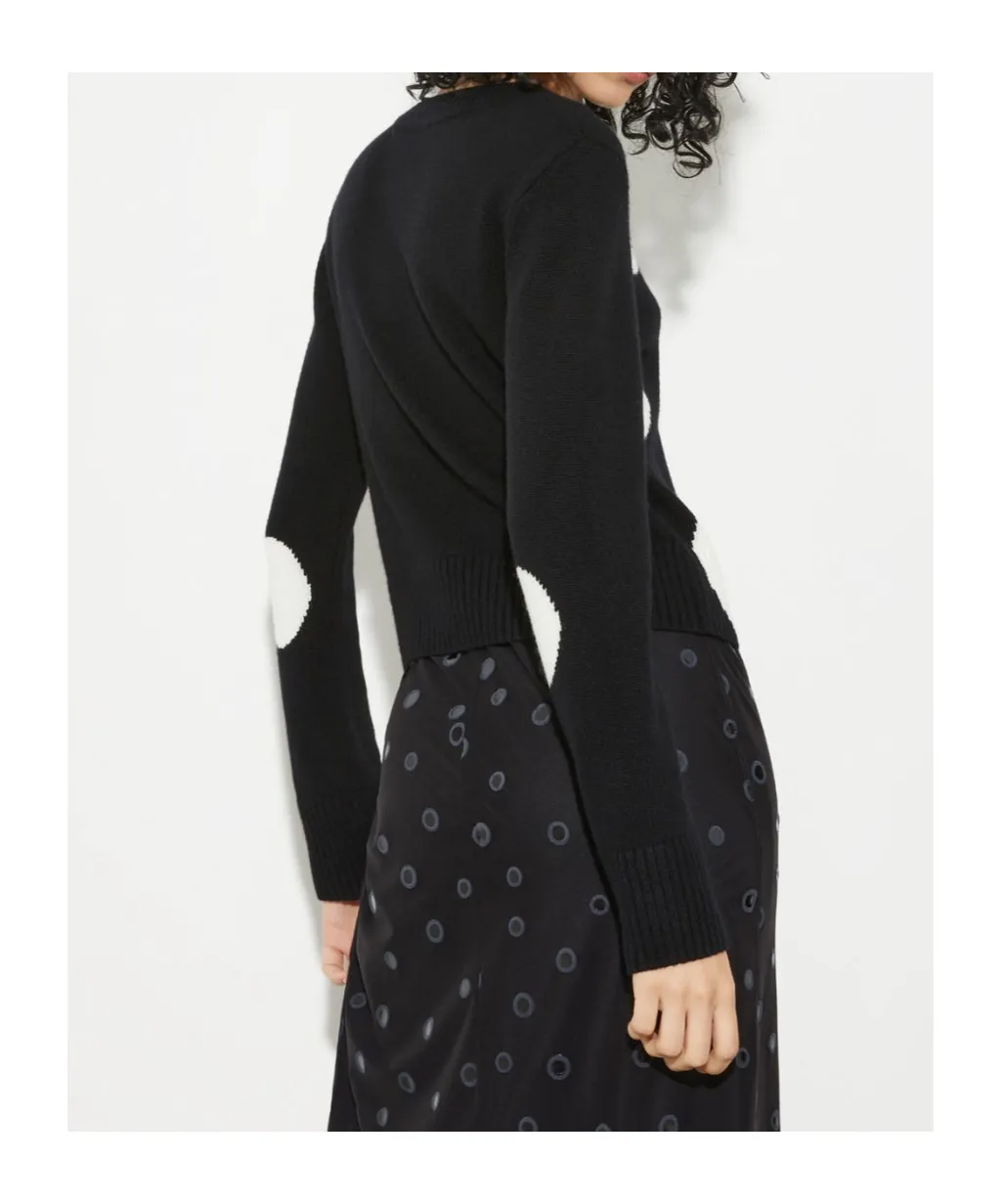 Polka-Dot Jacquard Jumper
